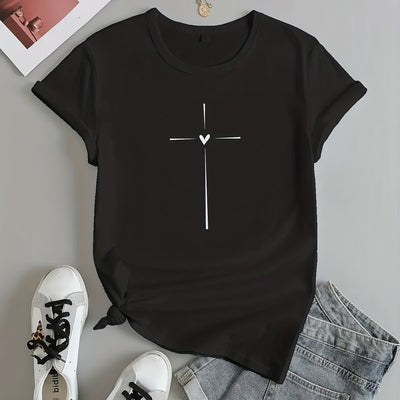 Faith™ – Herzliches Kreuz T-Shirt