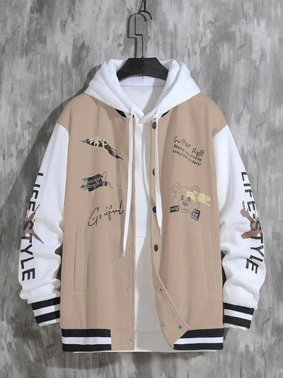 Baseballjacke mit Kapuze für Herren
