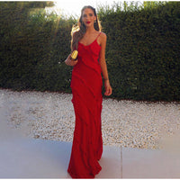 Rosaria | Elegantes Kleid Mit Rüschen in Rot