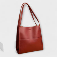 Brava - Handgefertigte Ledertasche in Rot