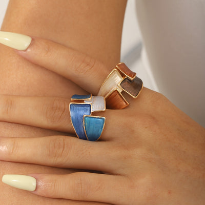 Vintage handgemalter Ring