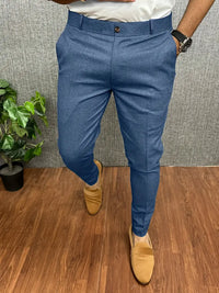 Herren Hose Slim Fit | Leicht Bequem in Blau