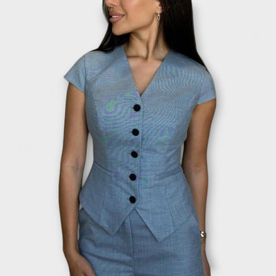 Ivy - Elegantes V-Ausschnitt Top mit passender Hose