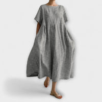 Bianca - Langärmliges Freizeitkleid in Grau