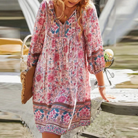 Matilda | Bohemian Kleid in Rosa