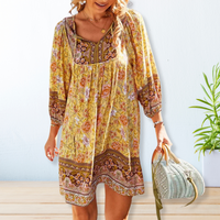 Matilda | Bohemian Kleid in Gelb