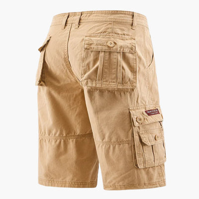Herren Sommer Cargo-Shorts mit elastischem Bund und Taschen