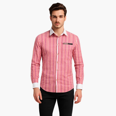 Kariertes Trachten hemd für Herren - Oktoberfest 2025