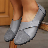 Katja - Schuhe aus echtem Leder in Grau