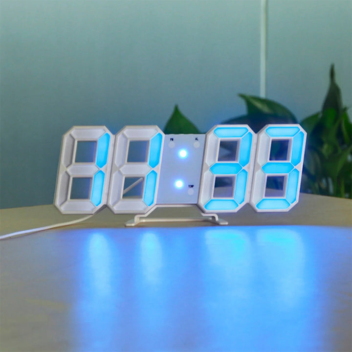 3D LED Wanduhr mit Dimmbarem Licht – Timora