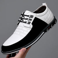 Curtis - Herrenschuhe aus Leder, klassische Mode in Weiß