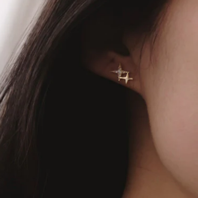 Stella – Funkelnde Stern-Ohrstecker