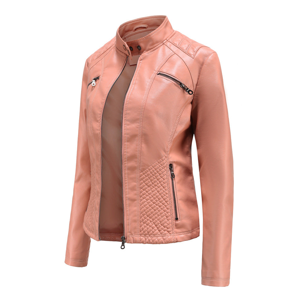 Elegante Übergangsjacke aus Premium Leder für Damen
