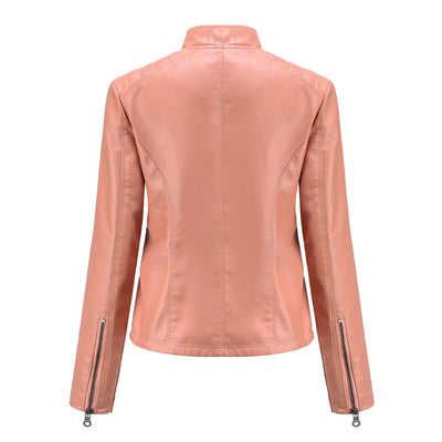 Elegante Übergangsjacke aus Premium Leder für Damen