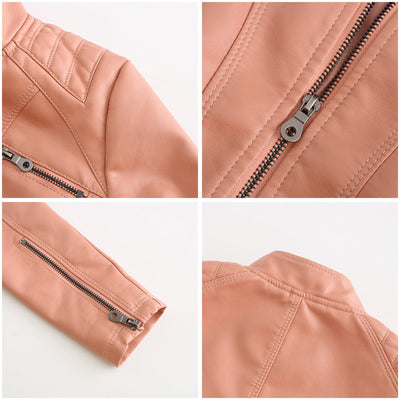 Elegante Übergangsjacke aus Premium Leder für Damen