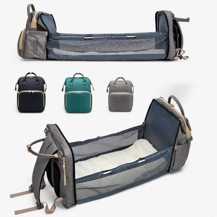 Multifunktionale Wickeltasche mit herausziehbarem Babybett – Noëlle