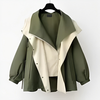 Regenjacke Damen Zweifarbig | Stylisch & Leicht in Grün
