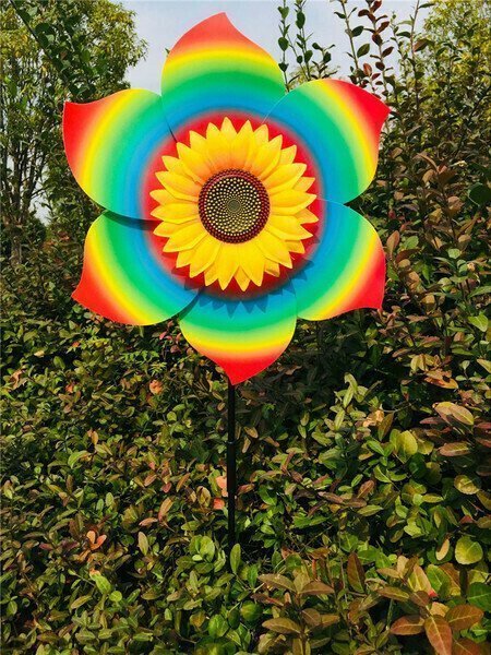 Suncharm™ Bunter Sonnenblumen-Windmühle