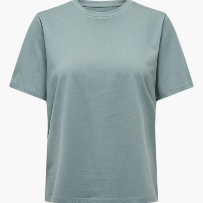 Damen T-Shirt mit Rundhals und kurzen Ärmeln aus Leichtstoff