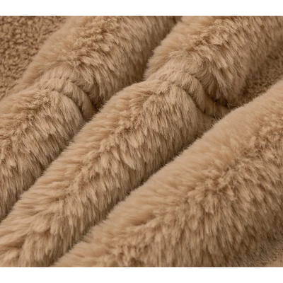 Elegante Teddyjacke mit Reißverschluss und Kragen für Damen