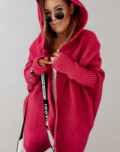 Erika - Lange Strickjacke Mantel Damen