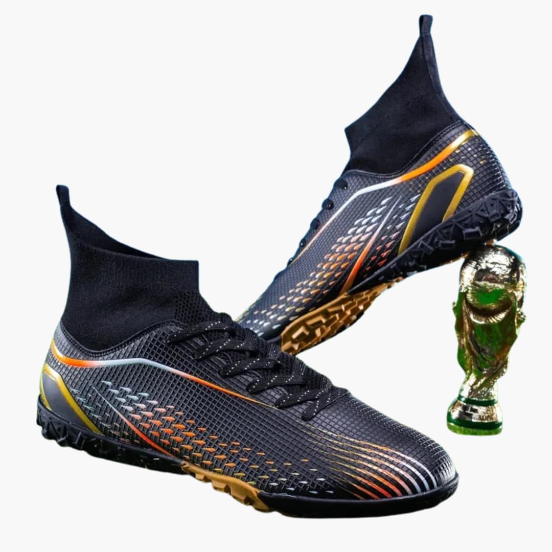 Herren-Fußball schuhe mit Schnürverschluss und Knöchelkragen