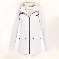Gipfelfreund Wasserdichte Winterjacke mit flauschigem Fellfutter in Weiß