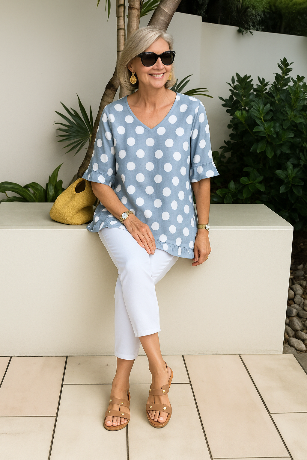 Nel™ | Elegante Polka-Dot-Bluse