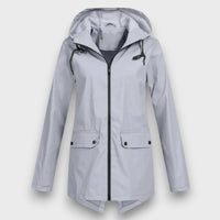 Wenara – Regenjacke mit Kapuze in Grau