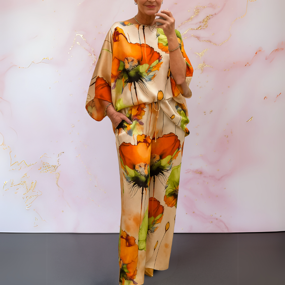 Moniek™ | Zweiteiliges Damen-Set aus Satin