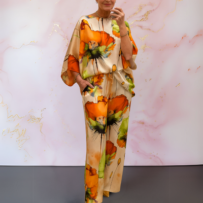 Moniek™ | Zweiteiliges Damen-Set aus Satin