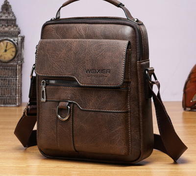 Luxuriöse Vintage Umhängetasche für Herren aus hochwertigem PU-Leder