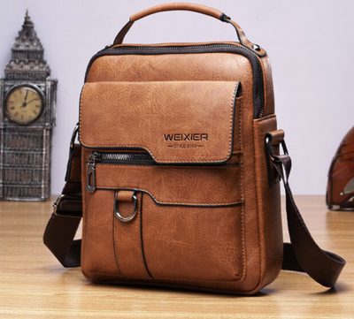 Luxuriöse Vintage Umhängetasche für Herren aus hochwertigem PU-Leder