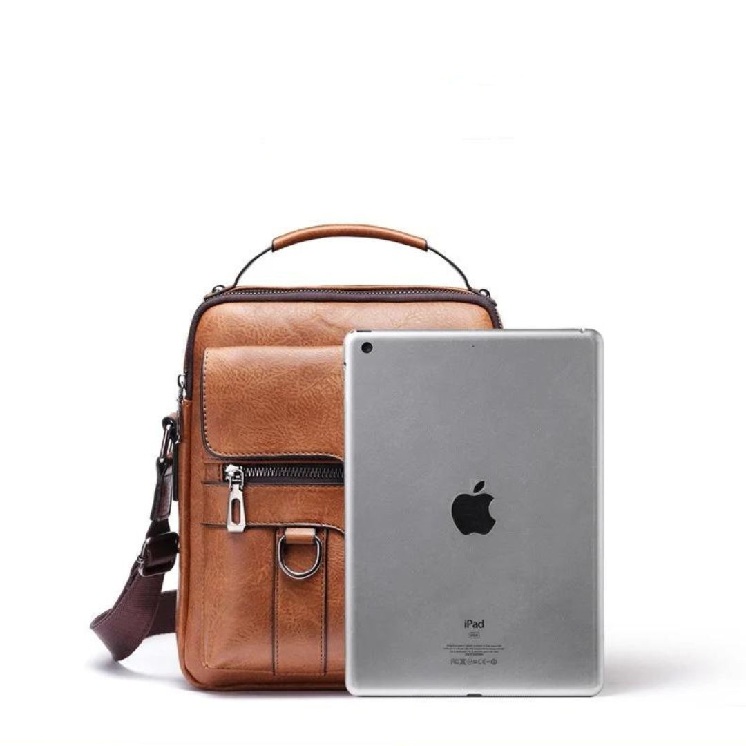 Luxuriöse Vintage Umhängetasche für Herren aus hochwertigem PU-Leder