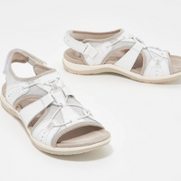 Damen Bequeme Wedge Sandalen | Trendy Sommerschuhe in Weiß
