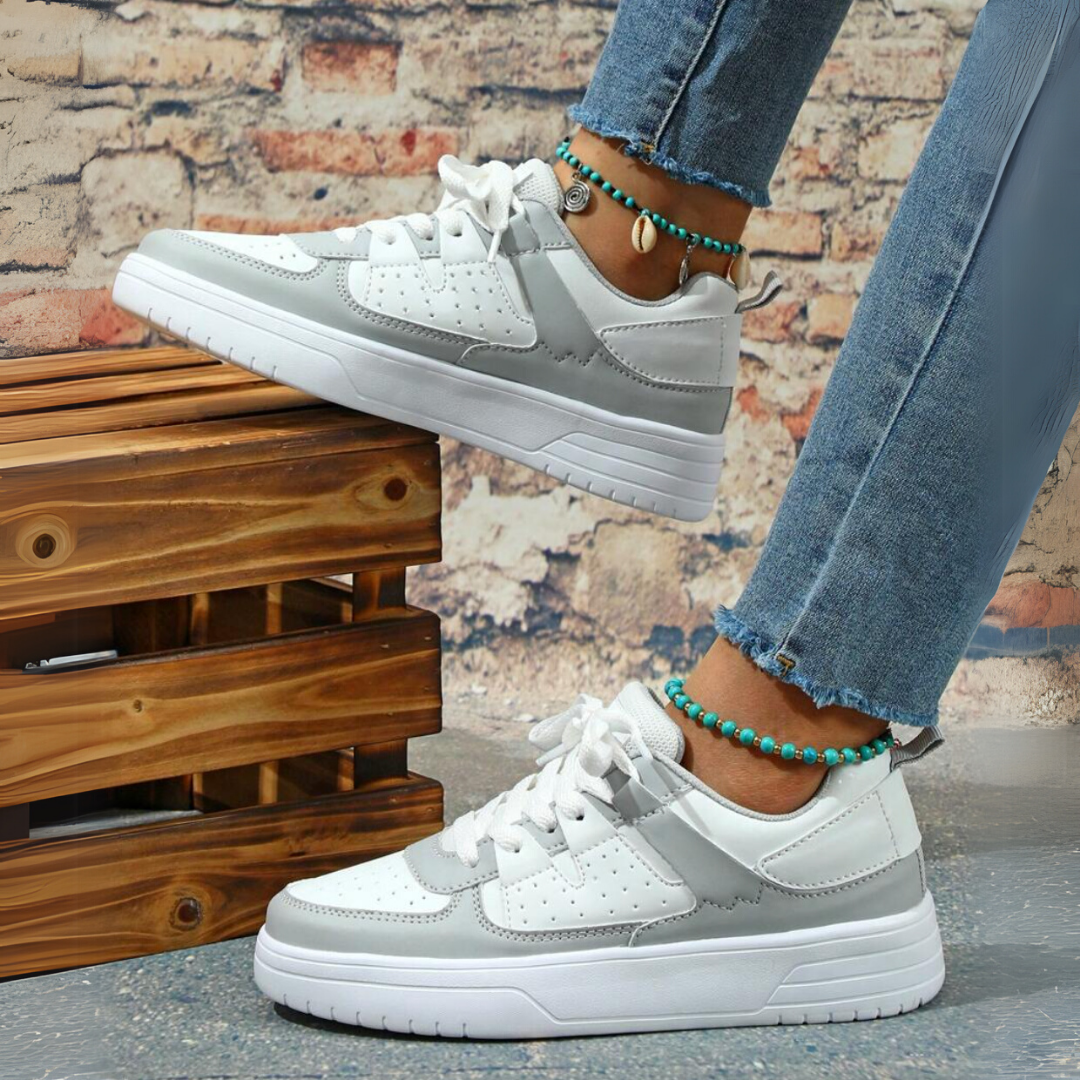 Damen-Sneaker mit Schnürverschluss und Chunky-Sohle