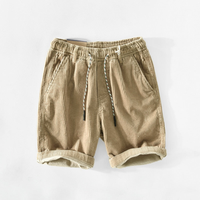 Herren Lässige Cordshorts | Atmungsaktiv und Bequem in Beige