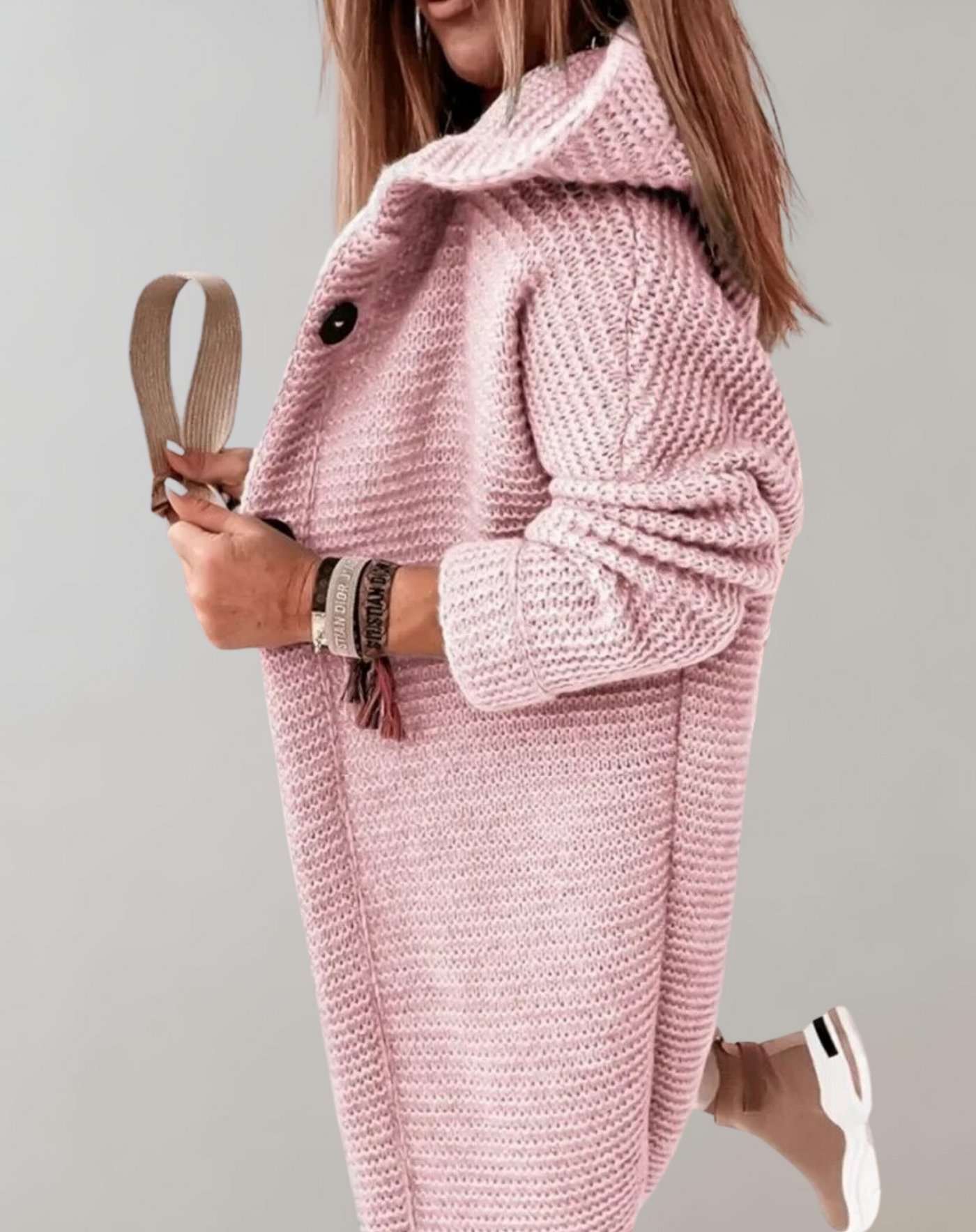 Erika - Lange Strickjacke Mantel Damen