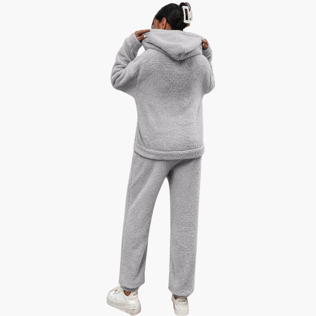 Teddy Hoodie Loungewear für Damen
