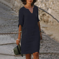 Abagail | Damen Modisches Kleid | Sommer in Schwarz