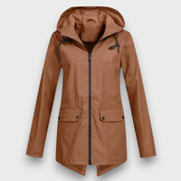 Wenara – Regenjacke mit Kapuze in Braun