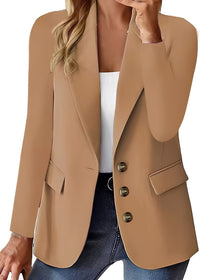 Eleganter Blazer für Damen für Business und Freizeit in Khaki