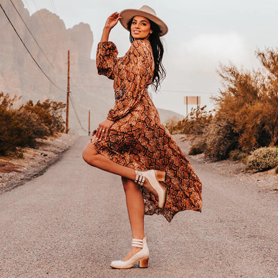 Rina Schnallen Blockabsatzschuhe