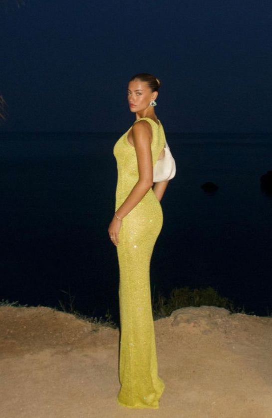 MAUDE | LANGES ÄRMELLOSES KLEID