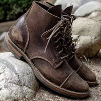 Liam - Der hochwertige und warme Lederstiefel in Dunkelbraun