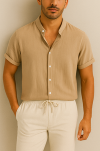 Troy – Sommerrock und Anzug aus Leinen für Herren – Sommerliche Eleganz in Beige