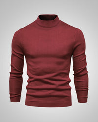 Fabian | Herren Klassiker Stehkragenpullover in Rot