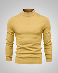 Fabian | Herren Klassiker Stehkragenpullover in Gelb