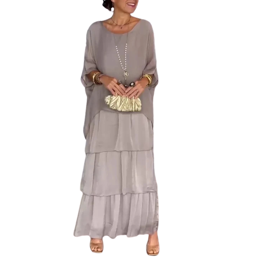 Gestuftes Maxikleid für Damen