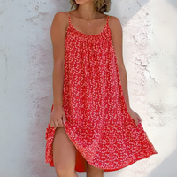 Louise™ | Bequemes Sommerkleid im entspannten Stil in Rot
